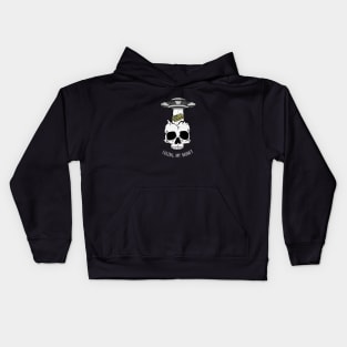 Losing My Money UFO Skull Kids Hoodie